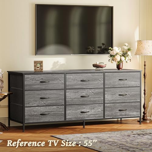 63 Inch 9 Drawer Dresser H578