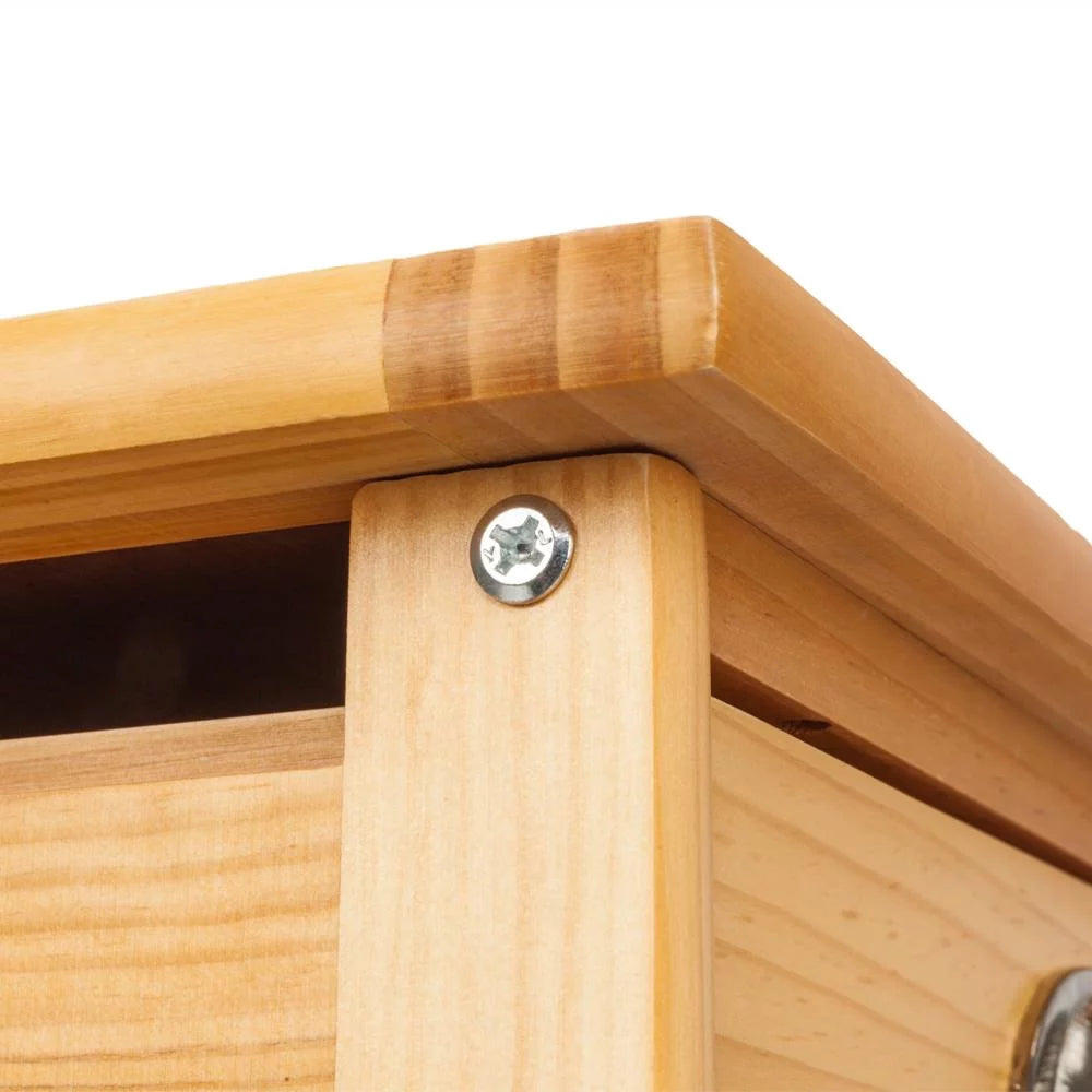 Rolling Wood Kitchen Cart with Drawers Y647948