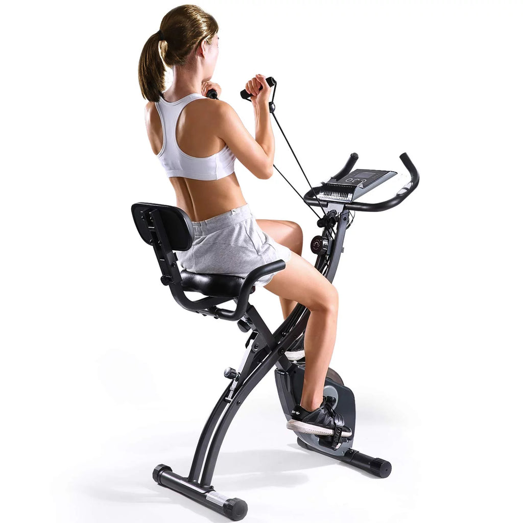 Folding Magnetic Stationary Exercise Bike T8683