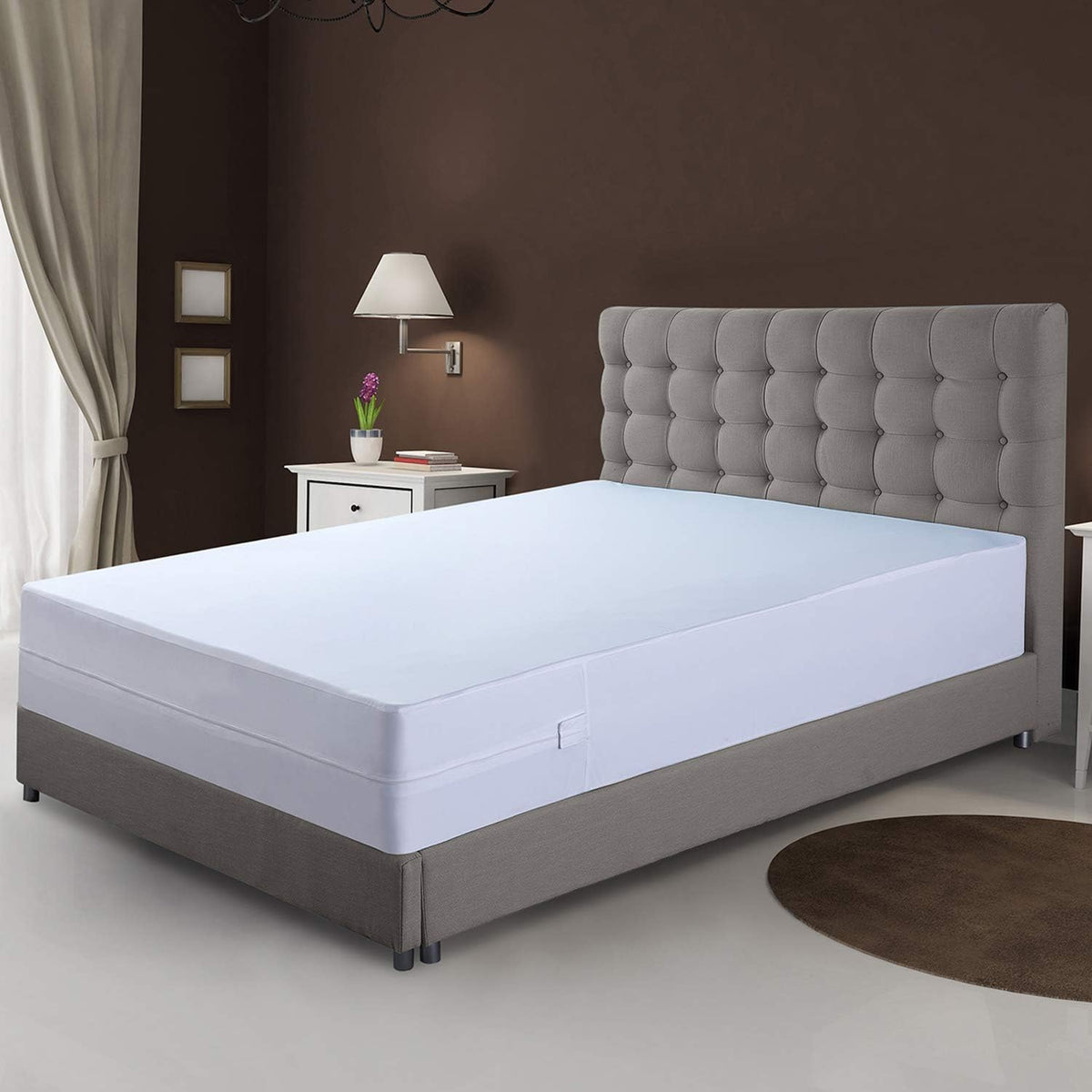 Twin XL 100% Waterproof Zippered Mattress Encasement S6063