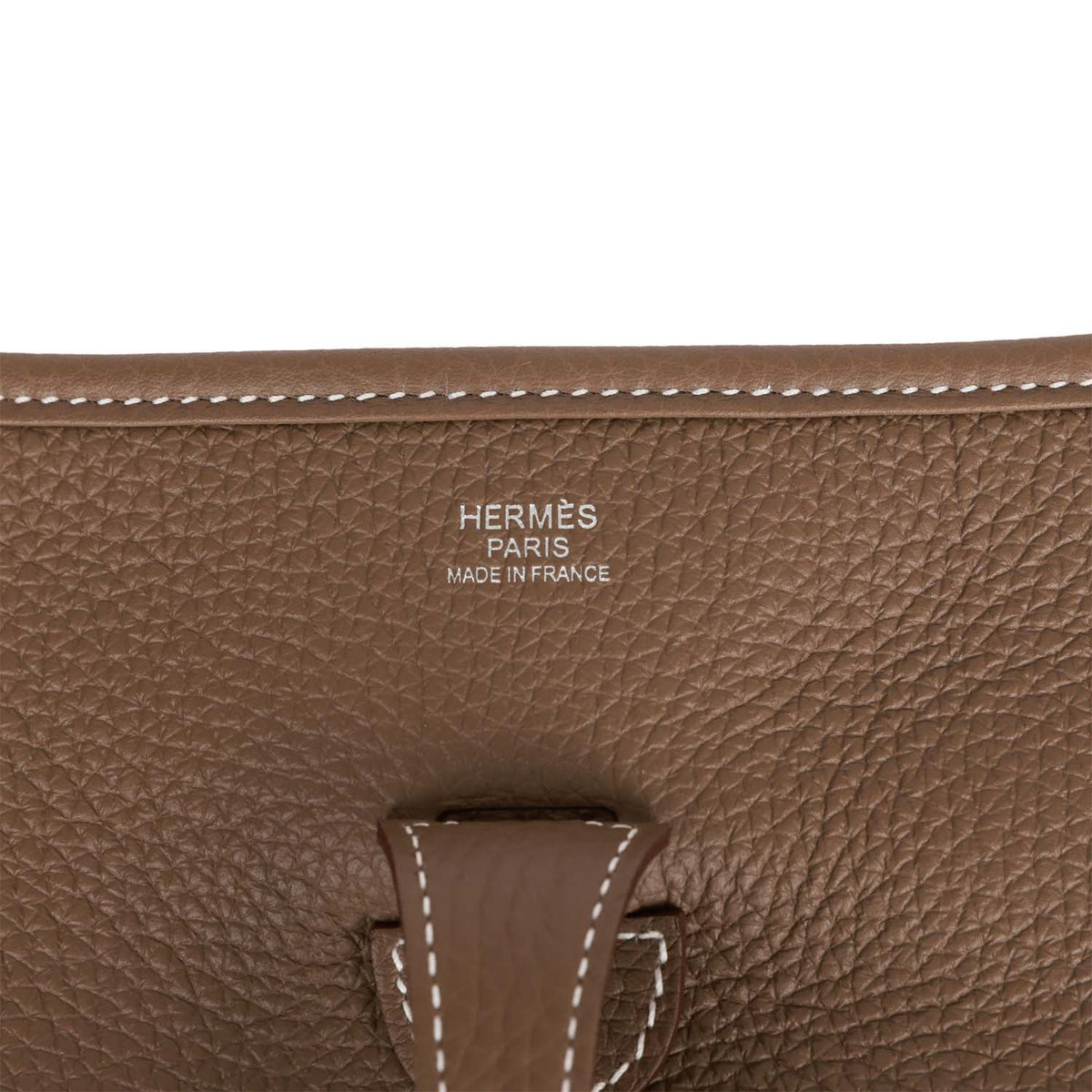 Etoupe Clemence Palladium Hardware Bag U299