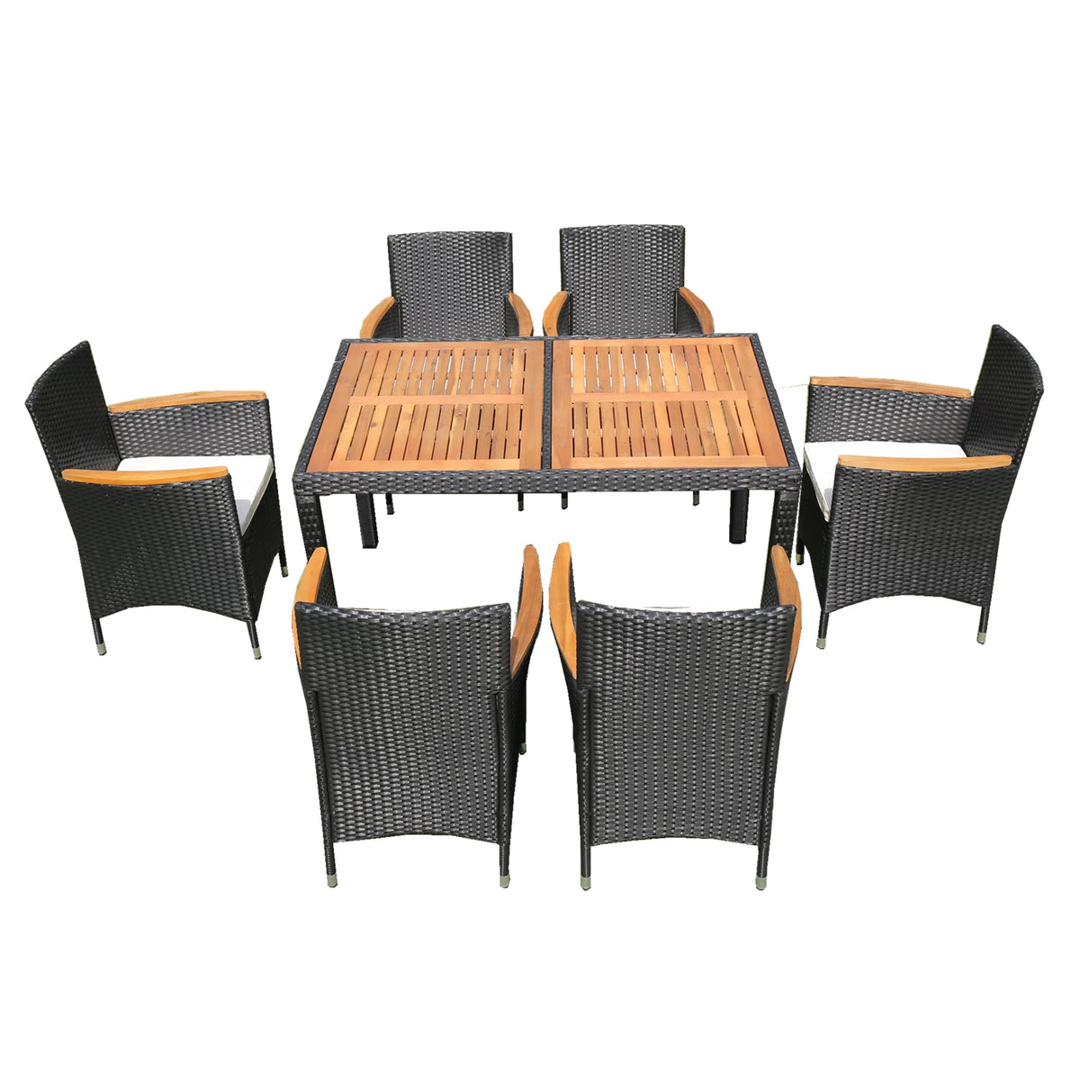 7-Piece Outdoor Patio Wicker Dining Set X26737