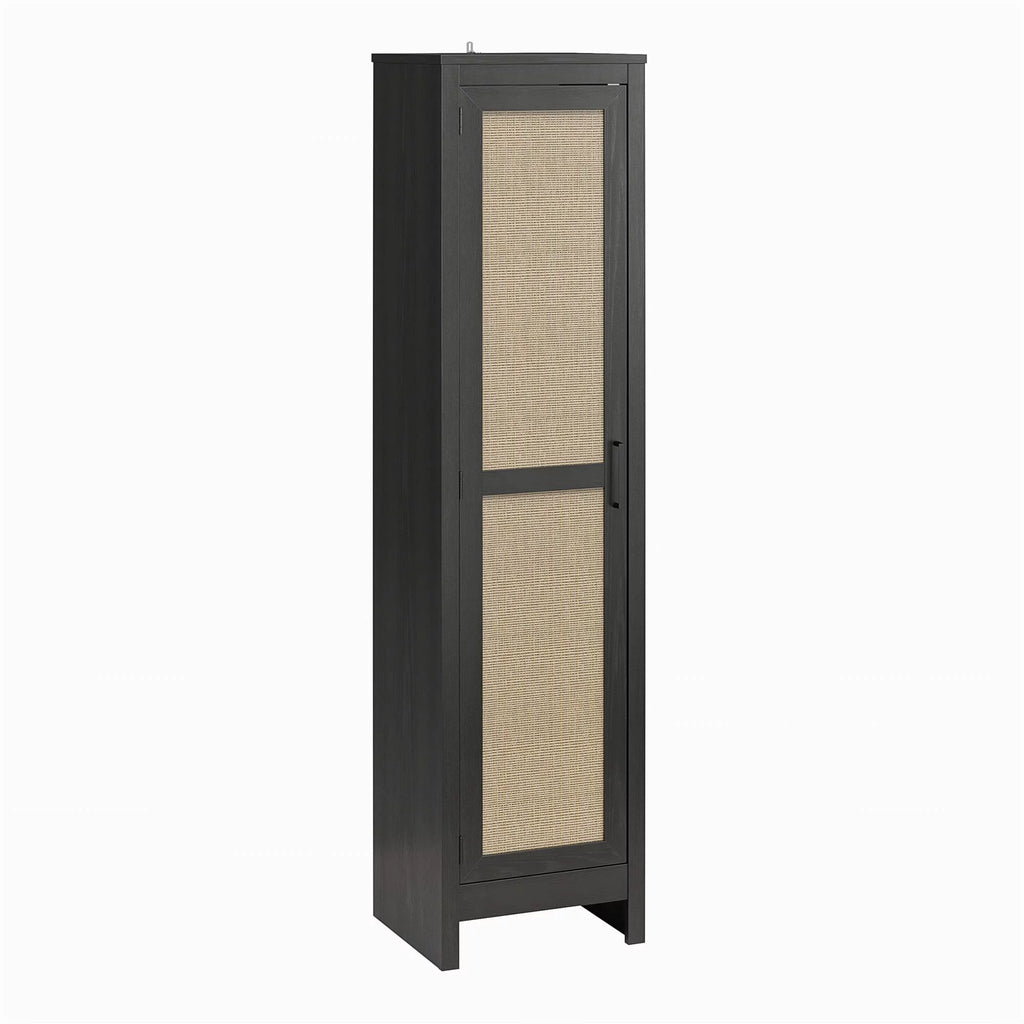 Black Oak 1 Door Cabinet V965141