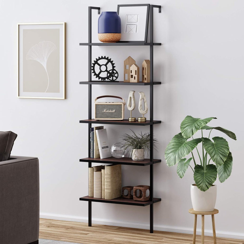 5-Shelf Oak Wood Modern Bookcase B999