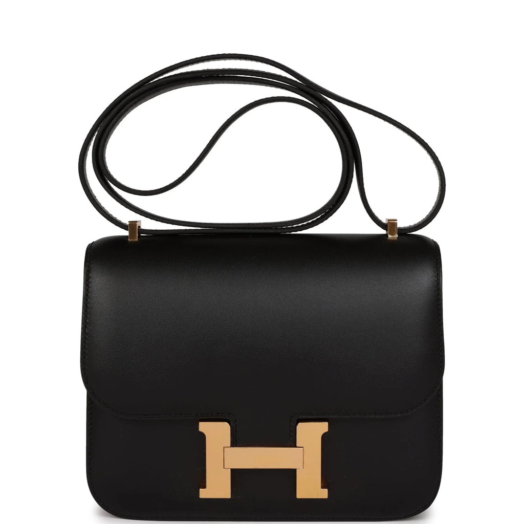 Black Veau Monsieur Rose Gold Hardware Bag K55444