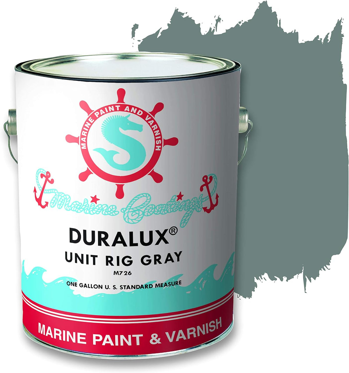 Marine Paint, Signal Red, 1 Gallon Pack of 2 Q155332