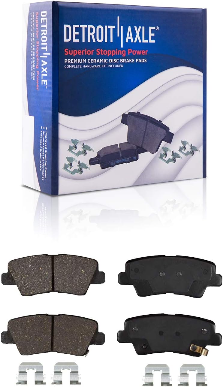 Front Rear Drilled Slotted Rotors + Brake Pads Replacement for Hyundai Sonata Kia Optima - 10pc Set P67070