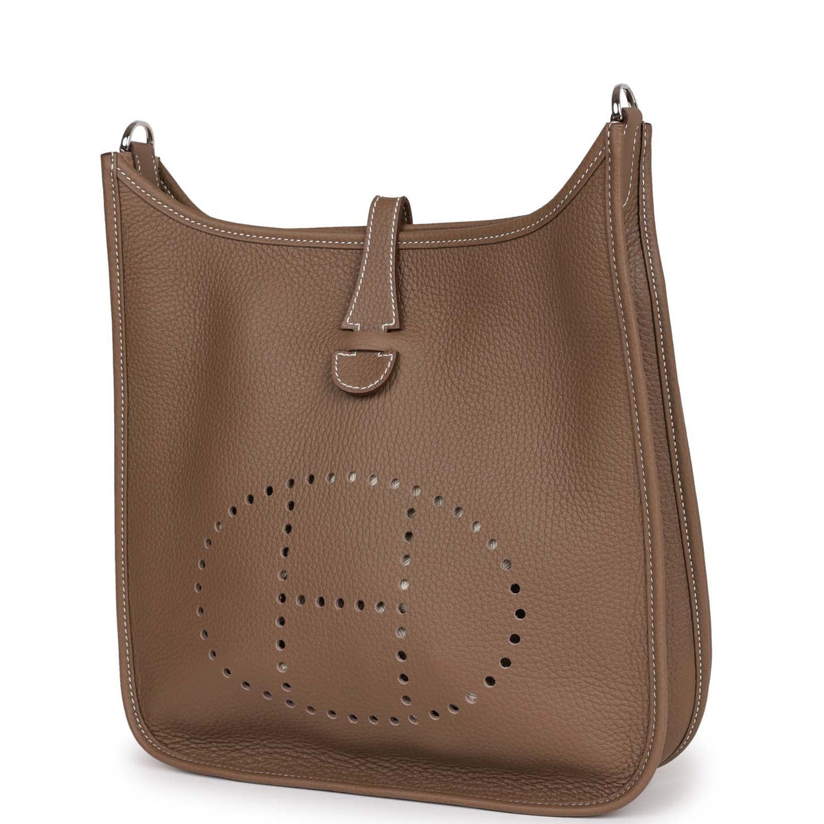 Etoupe Clemence Palladium Hardware Bag U299