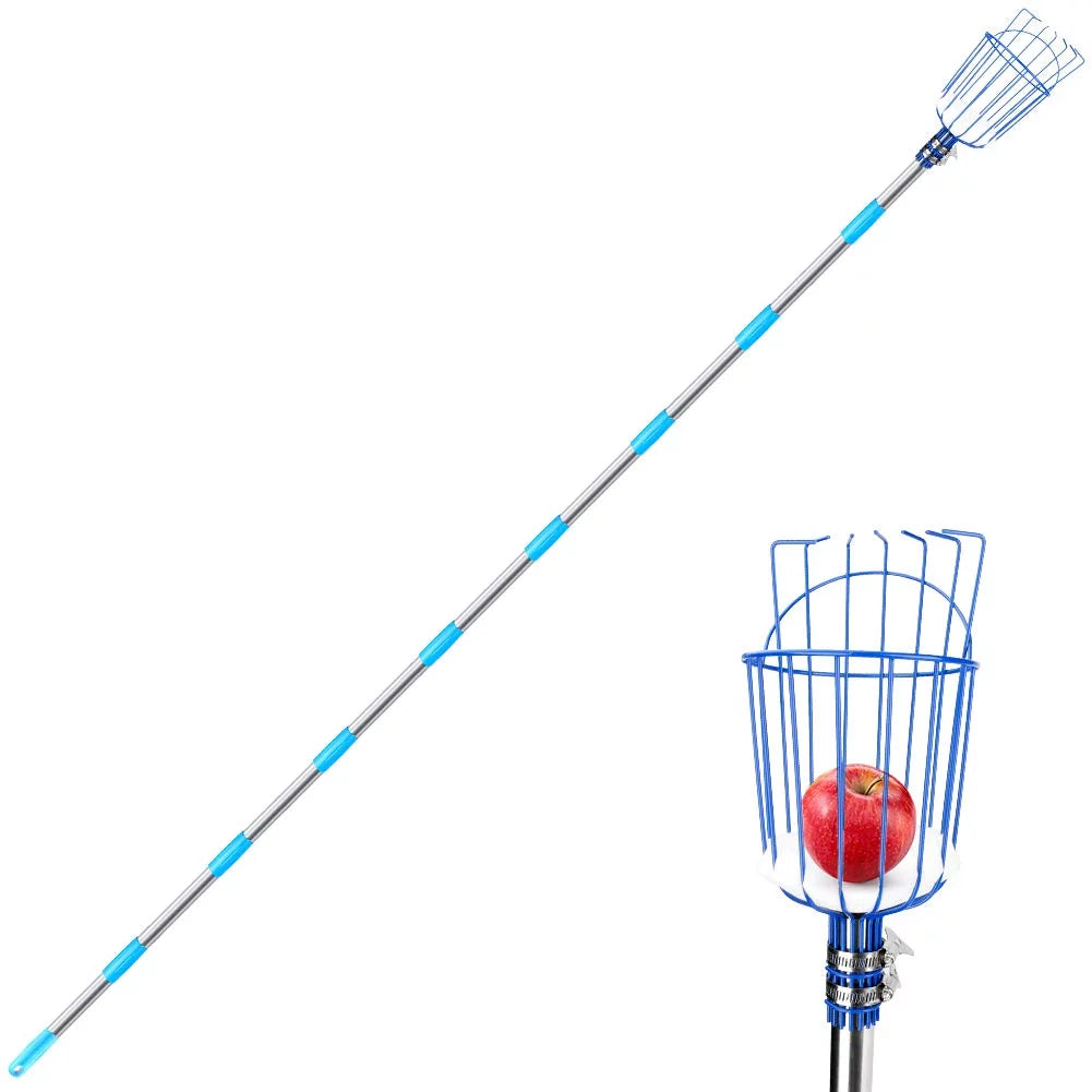 13-Foot Fruit Picker with Telescoping Pole and Basket M87256