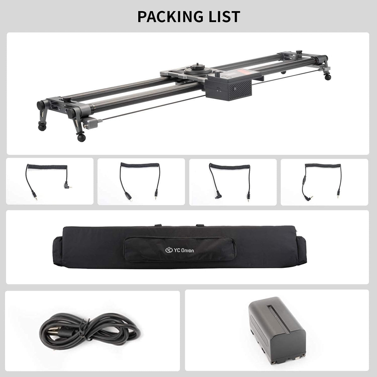 Motorized Camera Slider 100cm/39'' Carbon Fiber with APP Control H696