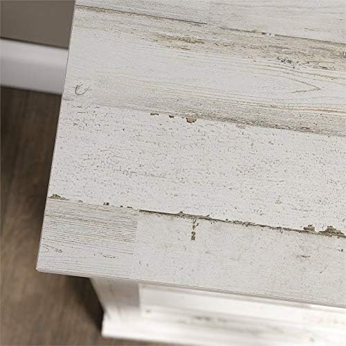 White 3-Shelf Wood Bookcase D797652