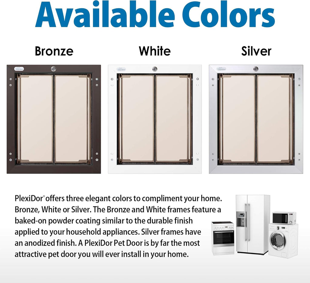 Bronze Small Pet Door with Lock and Key C7383