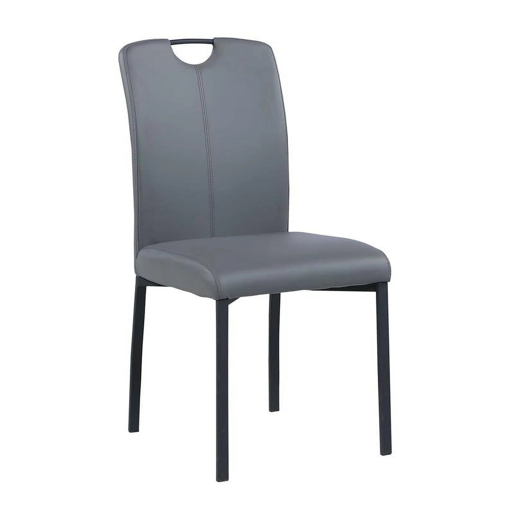 Matte Gray & Black Wood 5-PC Dining Set L17141
