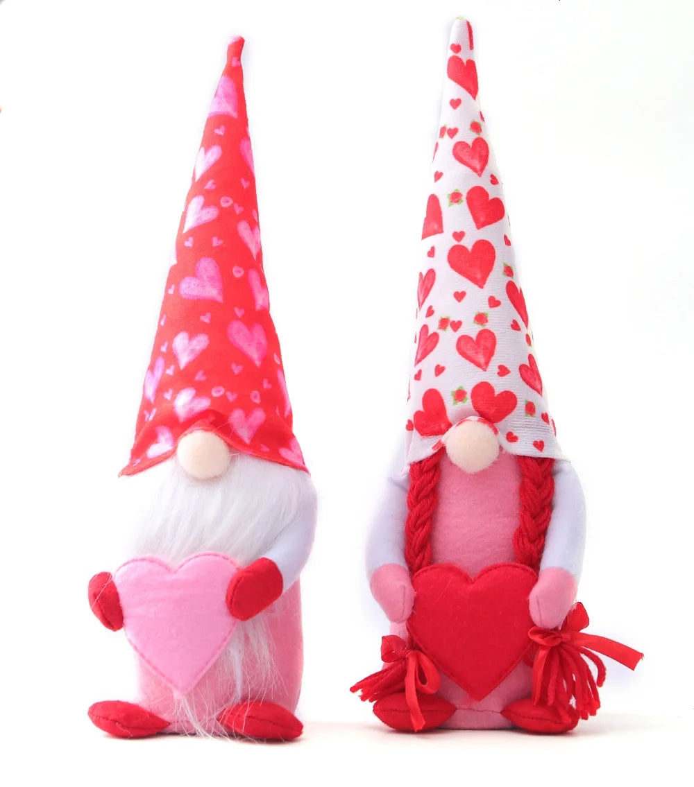 Valentine's Day Gnomes Plush Decorations E358518