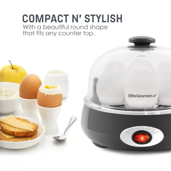 Charcoal Grey 7 Egg Capacity Electric Egg Cooker W196715