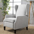 Taupe Tweed Wingback Pushback Recliner A232865