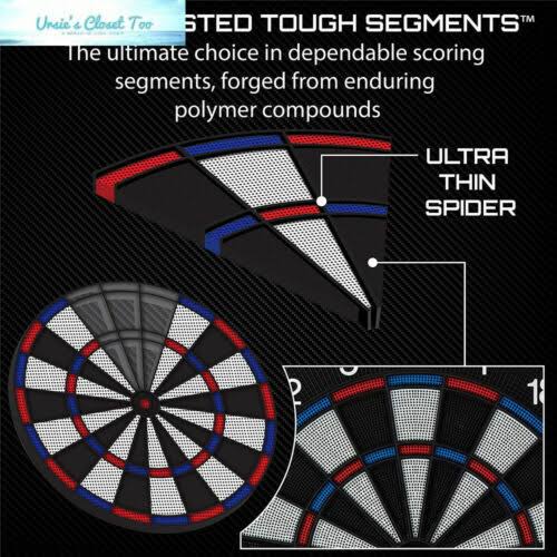 Electronic Soft Tip Dartboard with Cabinet T355626