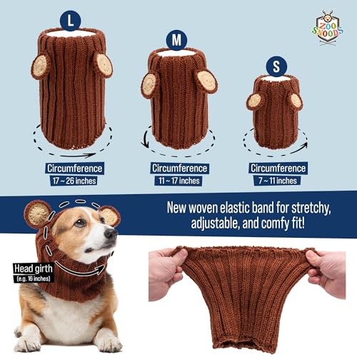 Knit Deer Antler Snood Wrap for Pets P65245