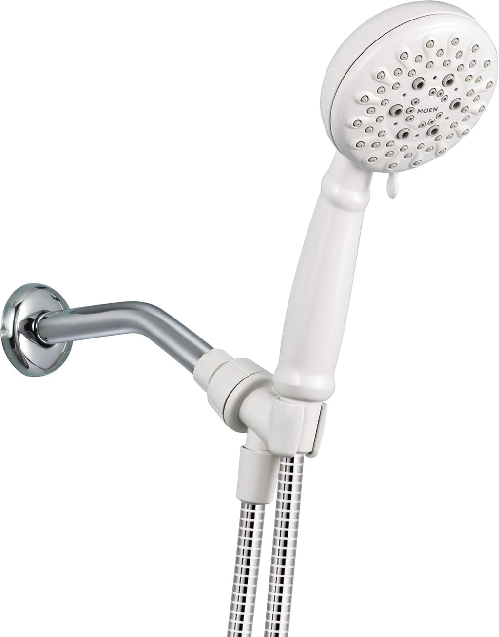 Spot Resist Brushed Nickel Hand Shower with Hose and Bracket, 4-Inch Diameter, Pack of 2 M1338