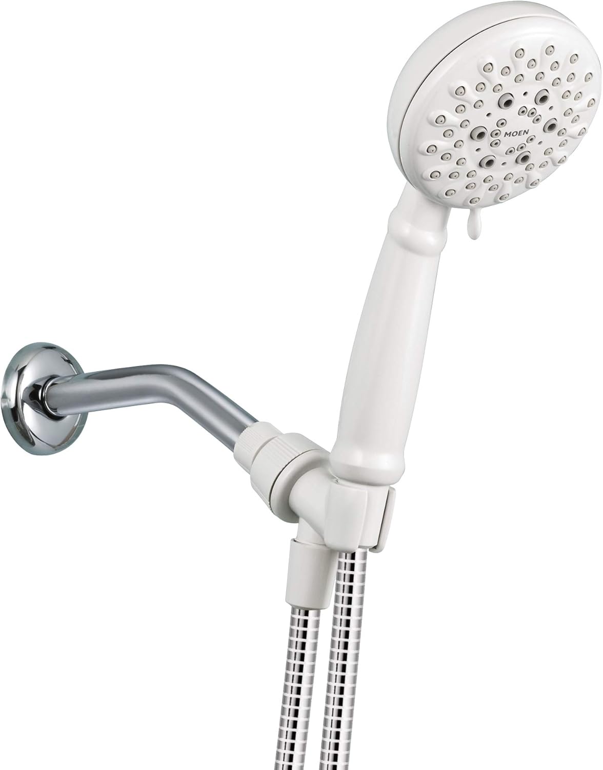 Spot Resist Brushed Nickel Hand Shower with Hose and Bracket, 4-Inch Diameter, Pack of 2 M1338