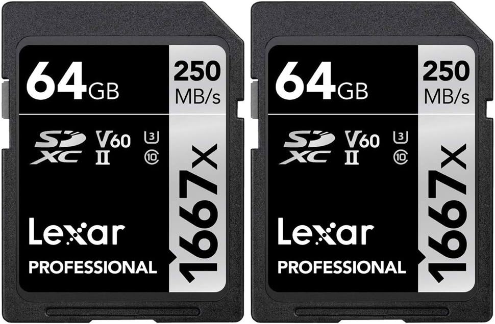 64GB SDHC/SDXC UHS-II Memory Card (3-Pack) F5958