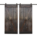 Paneled Wood Barn Door with Installation Hardware Kit - 36 x 84 H837014