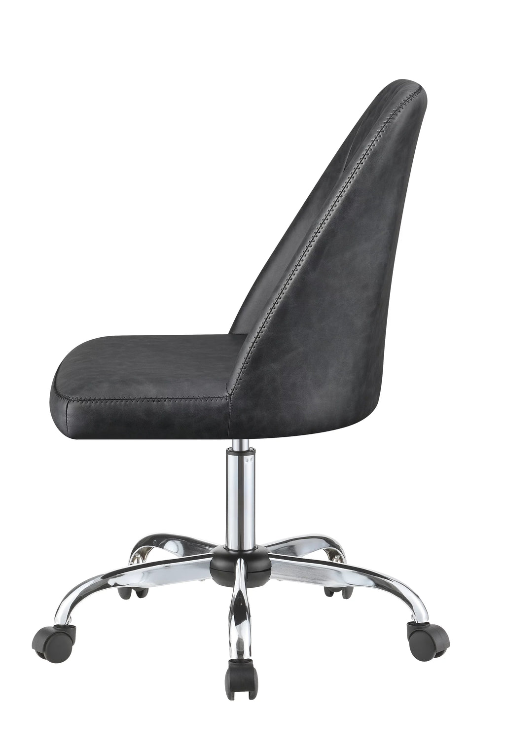 Grey and Chrome Upholstered Office Chair Y71423