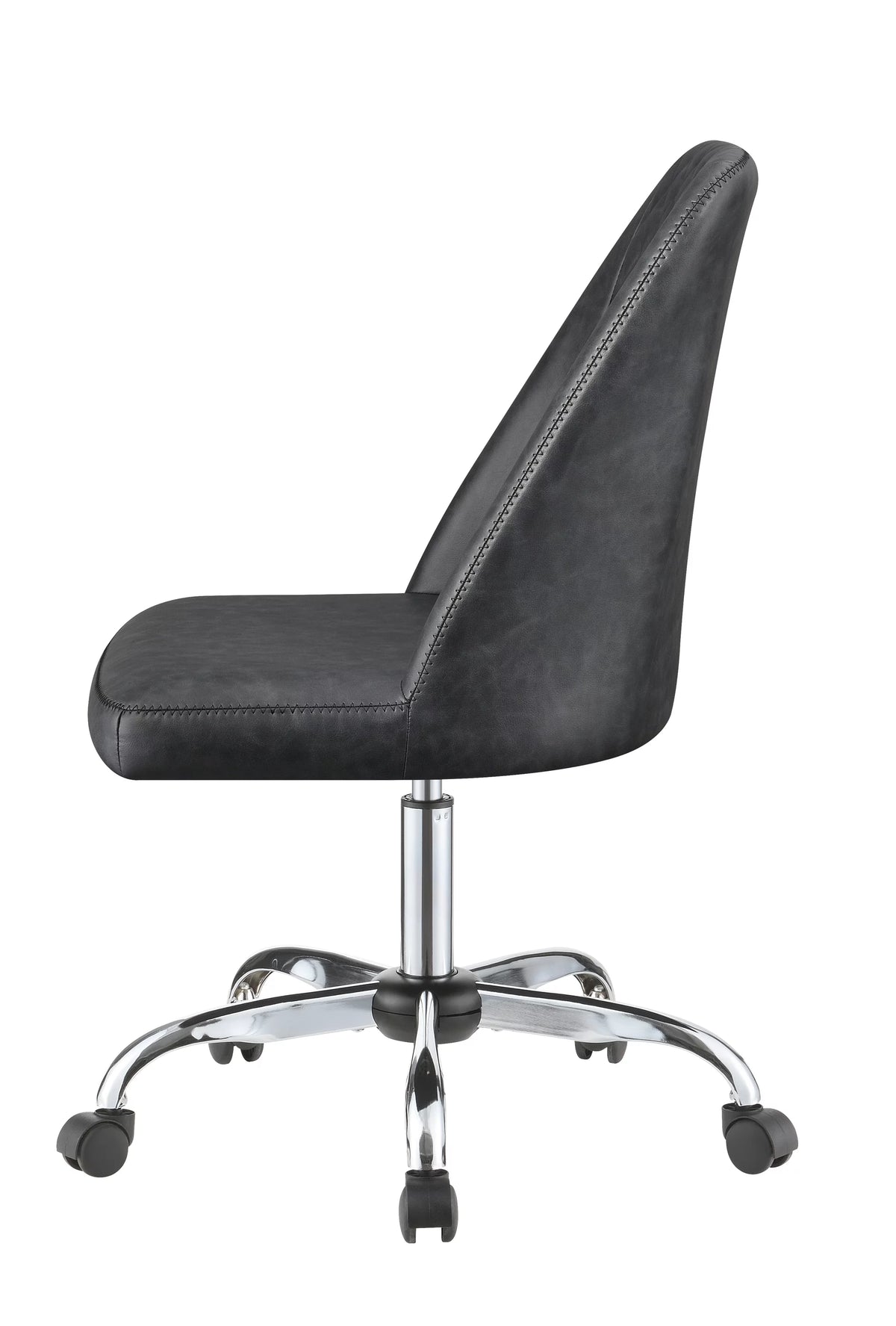 Grey and Chrome Upholstered Office Chair Y71423