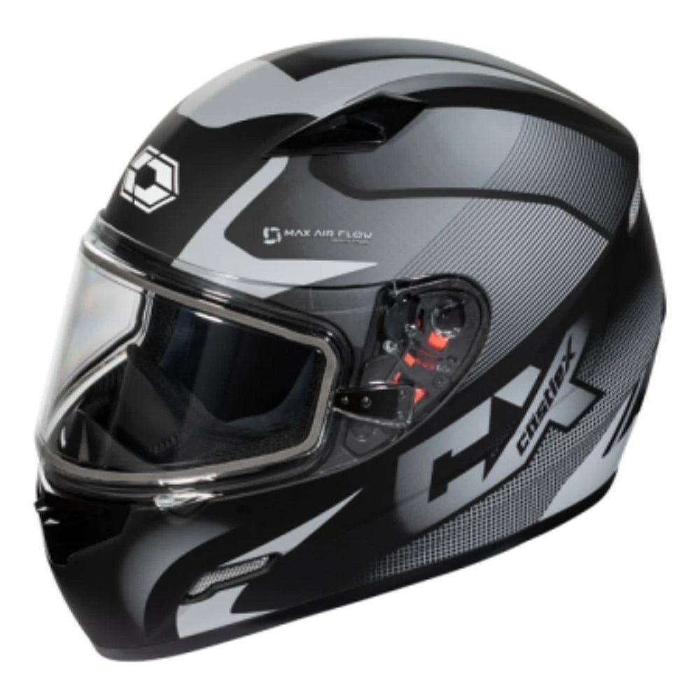 Snow Helmet with Dual Lens Shield Matte Grey Xs P615311