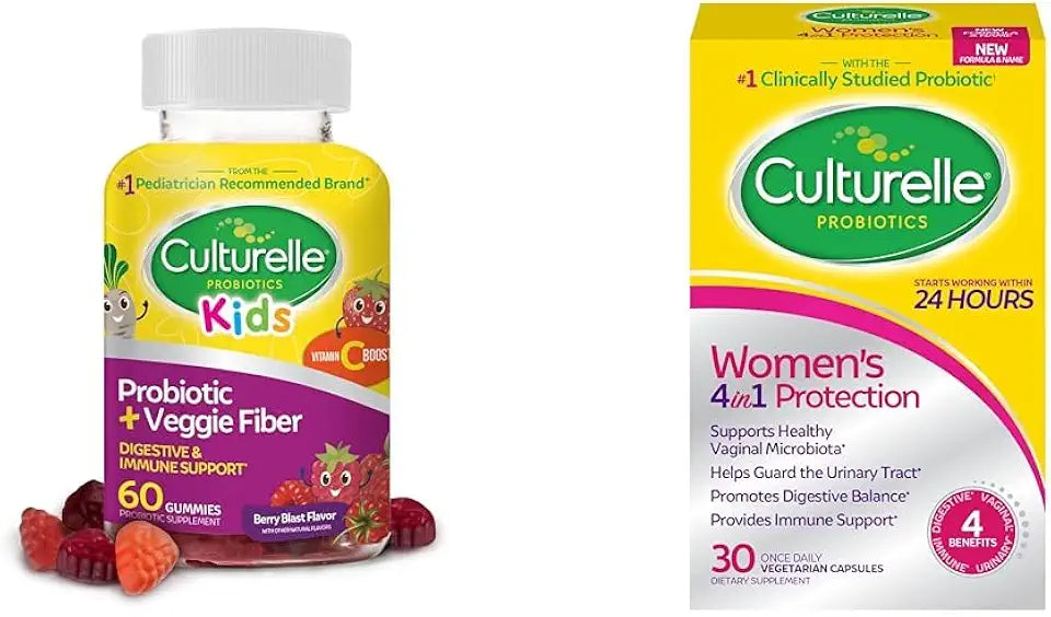 Kids Daily Probiotic Veggie Fiber Gummies 60 Count N38133