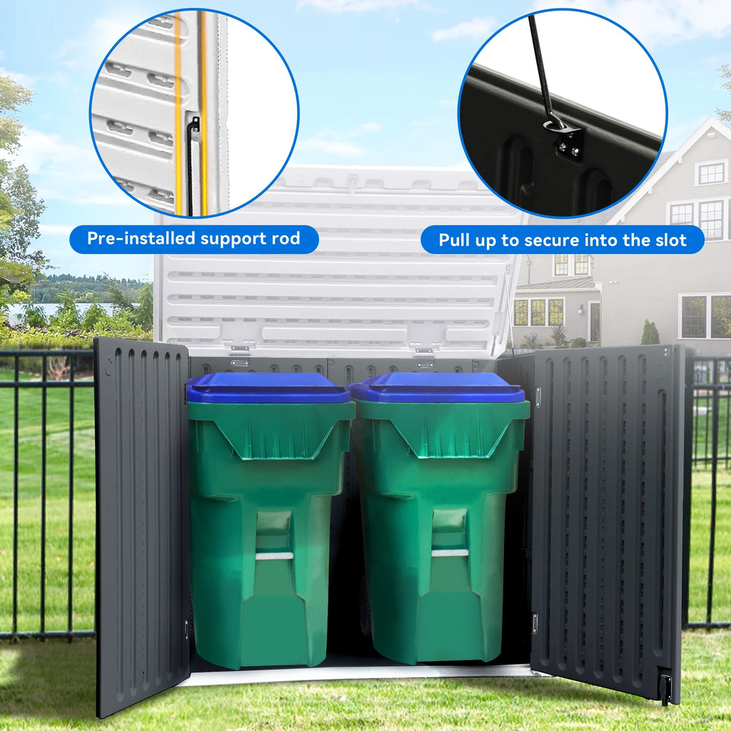 Weather Resistant Resin Storage Shed 35 Cu ft H525