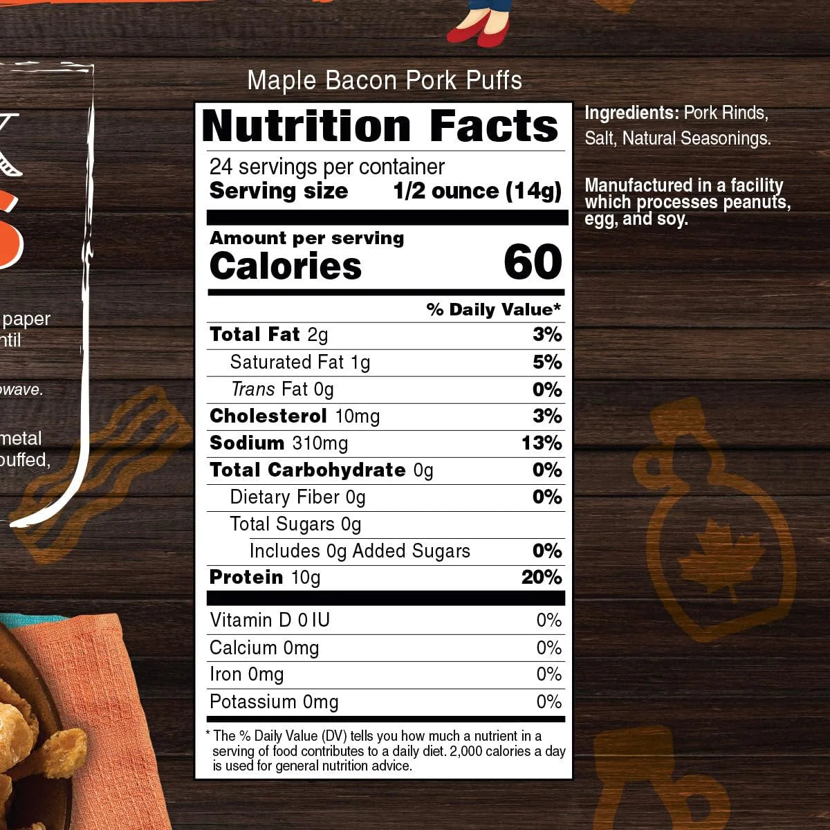 Pork Rind 24 Servings E470