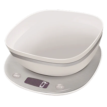 Electronic kitchen scale with bowl E392