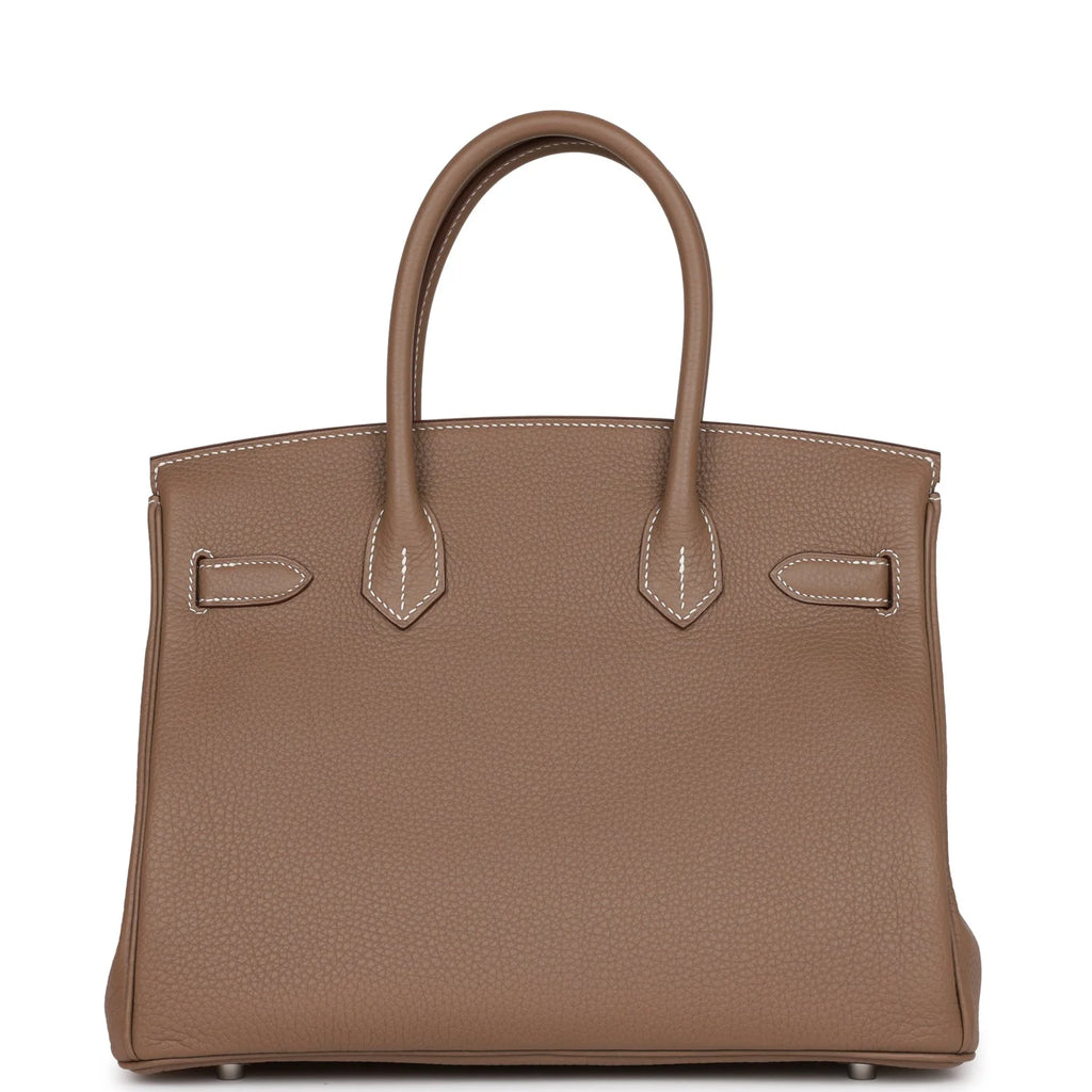 Etoupe Togo Palladium Hardware Handbag D96256