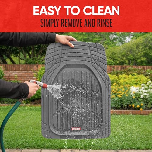 Black All-Weather Automotive Floor Mats Full Set G6462