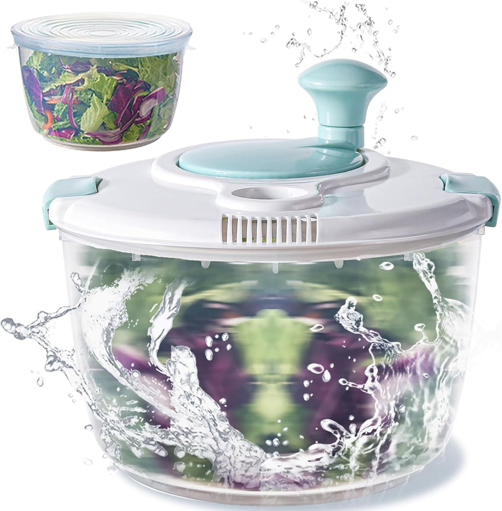 4.8 Qt Large Capacity Salad Spinner with Storage Lid L3768