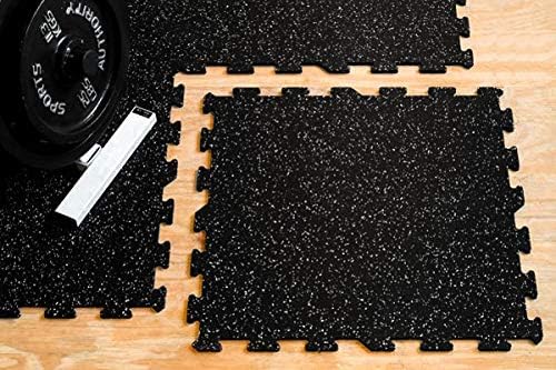 8mm Heavy Duty Interlocking Rubber Flooring Tile Set A141282
