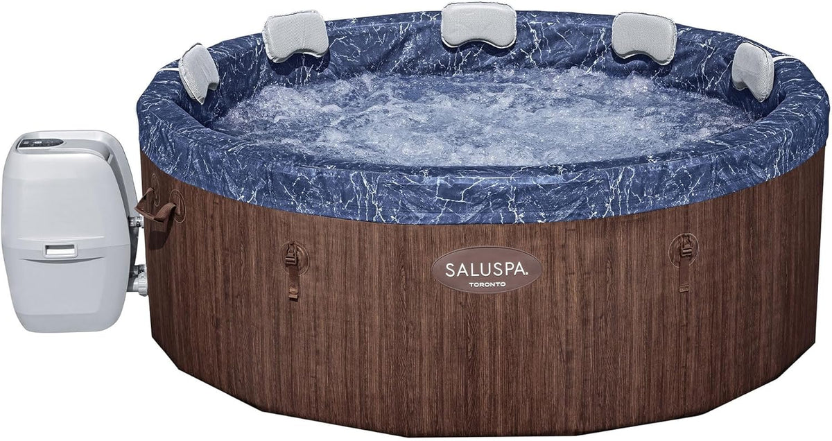 7 Person Hot Tub with Pool Cover and Spa Pump N5893