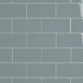 Blue Smoke 3 in. x 6 in. Glass Wall Tile H1874