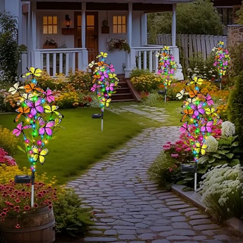 2 Pack Solar Butterfly Tree Lights E779165
