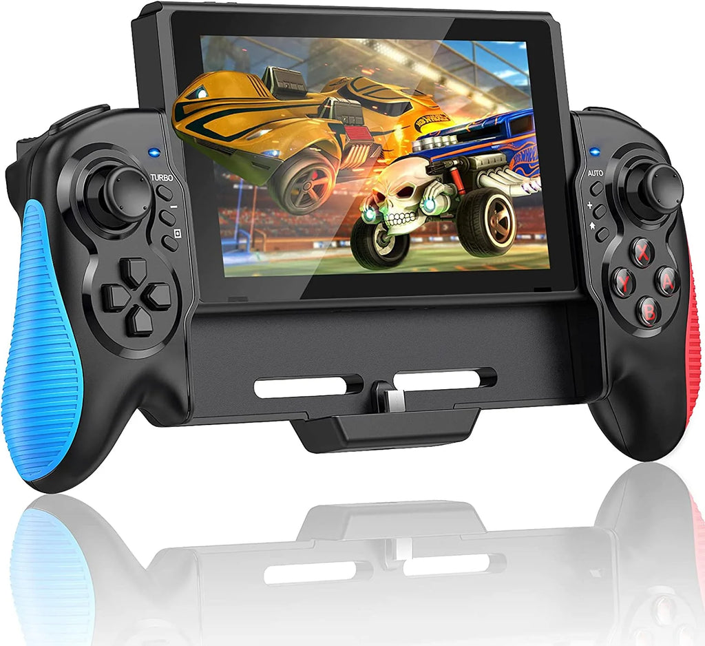One-Piece Joypad Controller with Adjustable TURBO and Dual Motor Vibration F51721