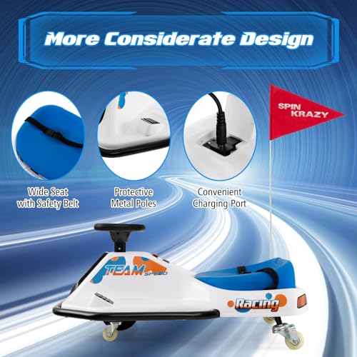 24V Electric Drift Car for Kids with 360° Spin L865