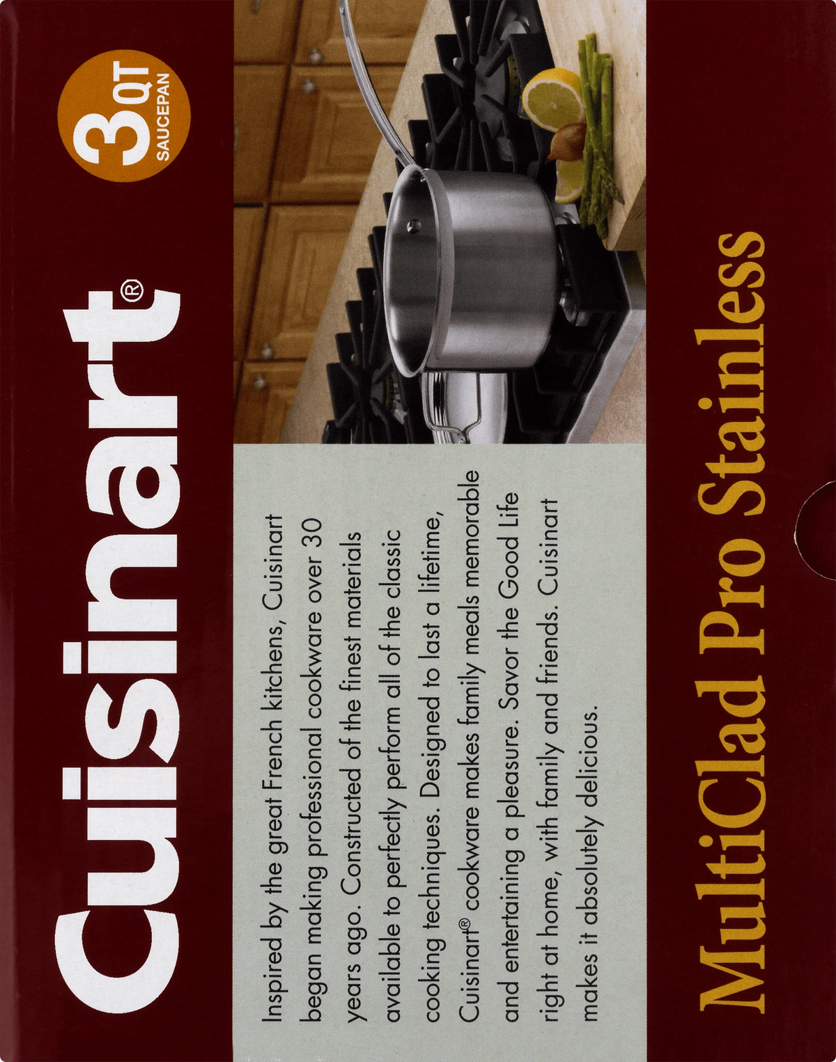 Triple Ply Stainless 3-Quart Saucepan L416