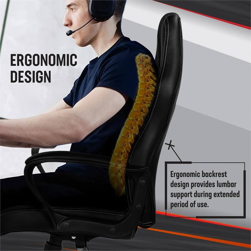 Black Metal 2-Piece Desk and Chair Set Z422531