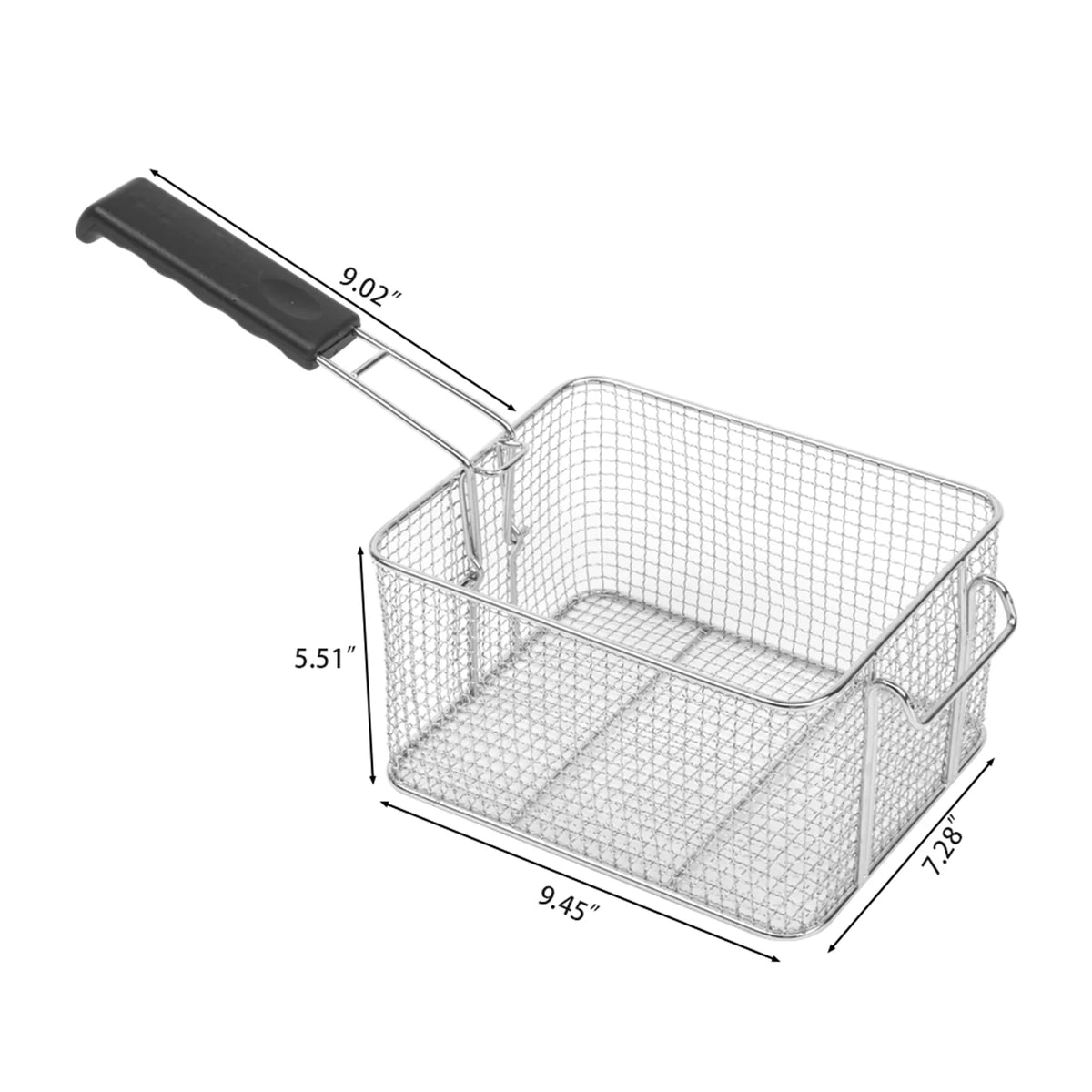 16L Stainless Steel Double Tank Deep Fryer 3400W V5232