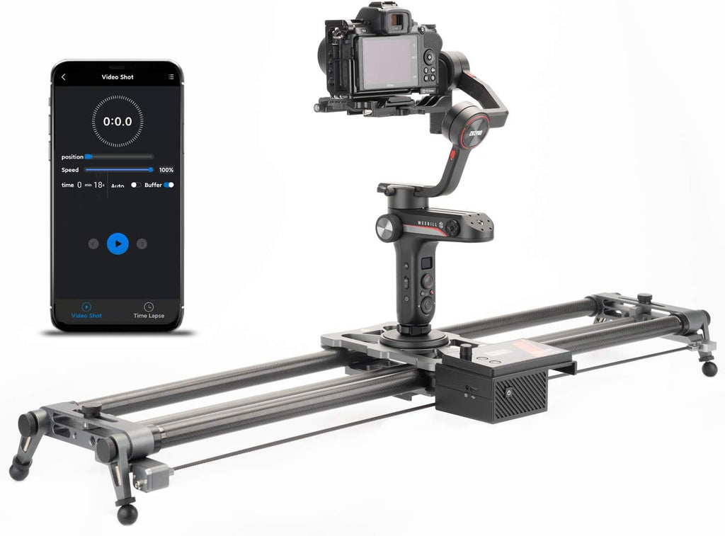 Motorized Camera Slider 100cm/39'' Carbon Fiber with APP Control H696