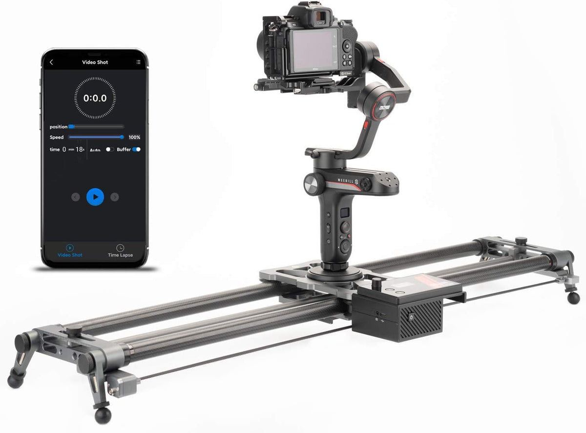 Motorized Camera Slider 100cm/39'' Carbon Fiber with APP Control H696