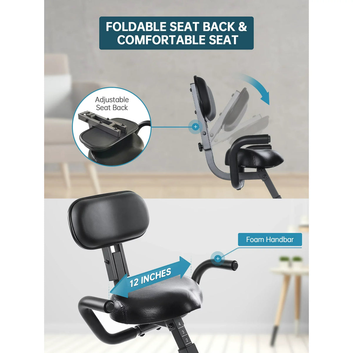 Folding Magnetic Stationary Exercise Bike T8683