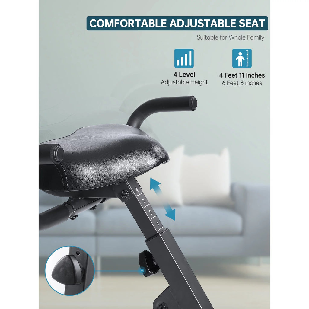 Folding Magnetic Stationary Exercise Bike T8683