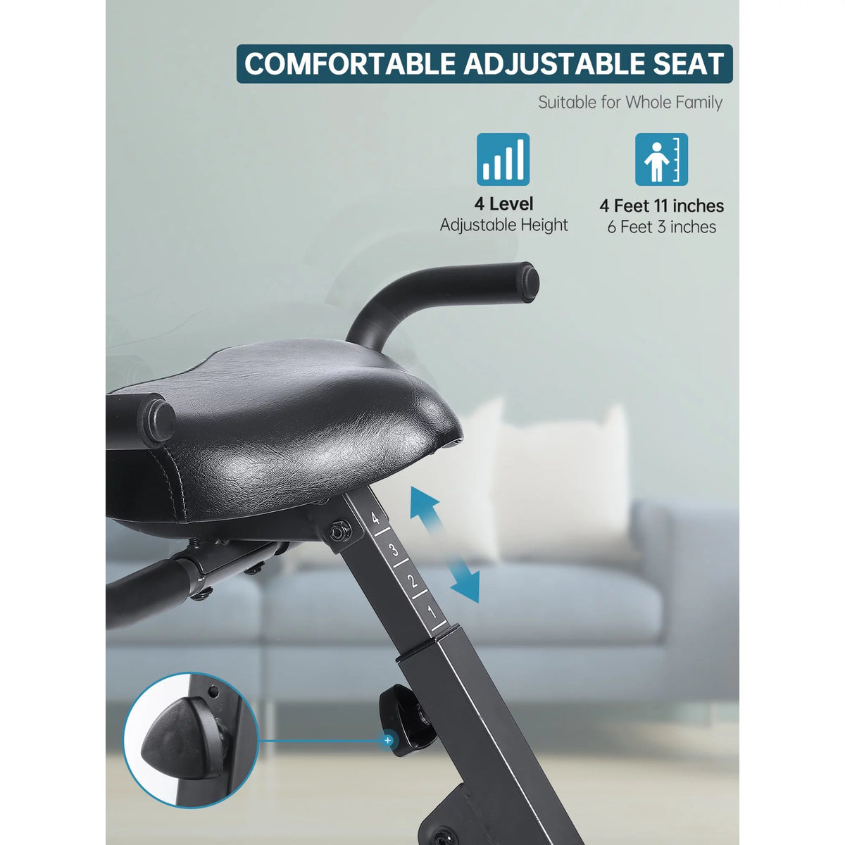 Folding Magnetic Stationary Exercise Bike T8683